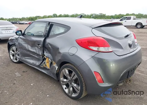 2012 Hyundai Veloster Base W/Black z USA, uszkodzony, nr VIN KMHTC6AD3CU069427